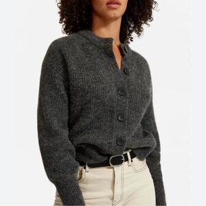 Everlane Cropped Alpaca Cardigan